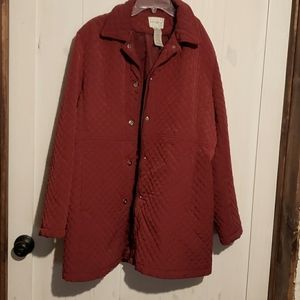 'White Stag' Burgandy Lined Coat